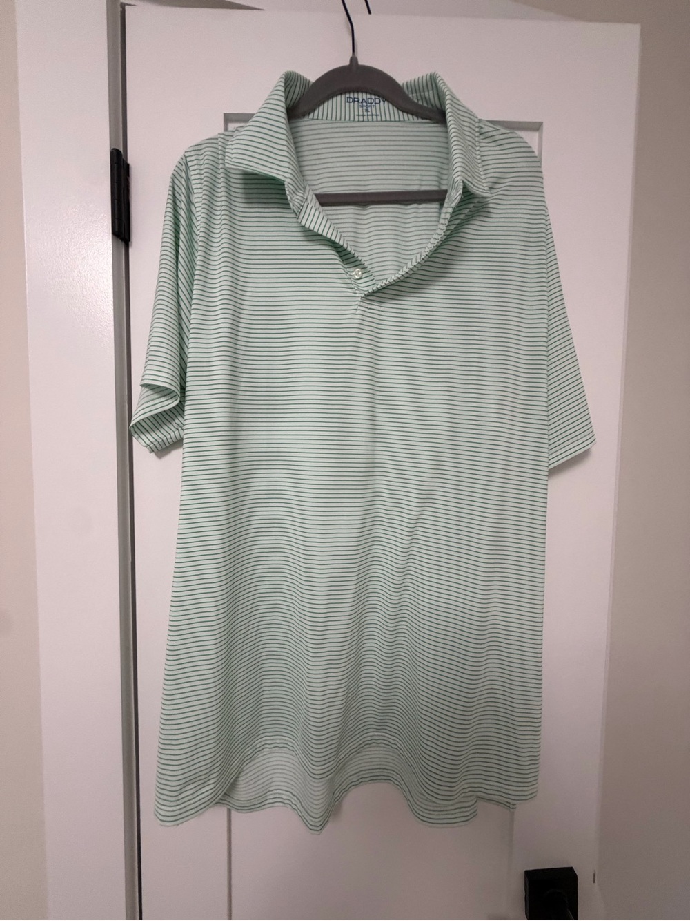 Draddy Sport Mint Green Striped Polo Shirt